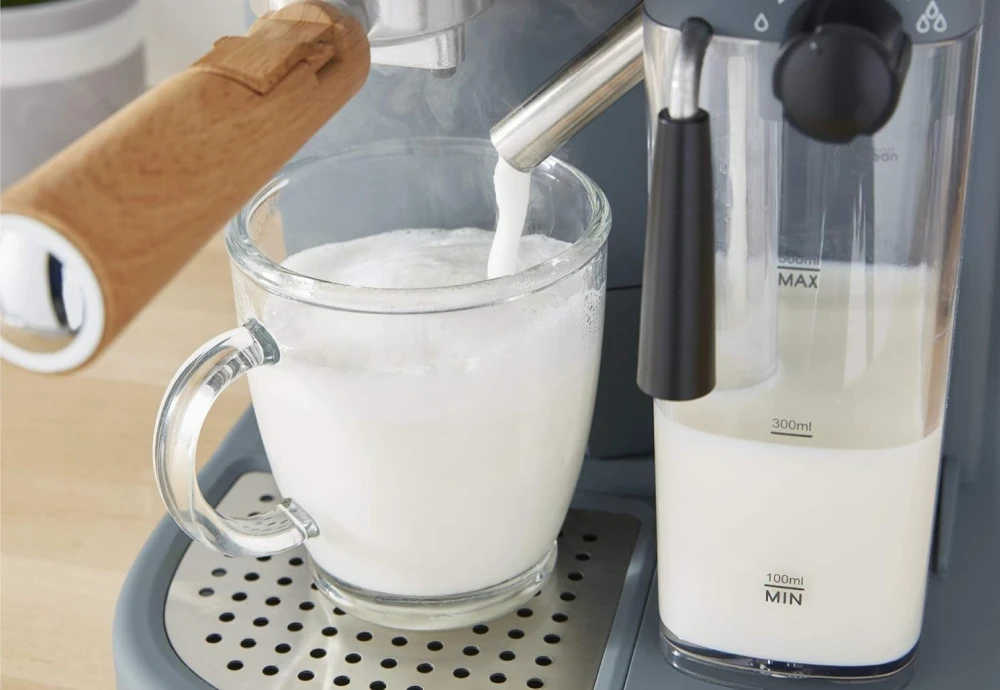 espresso maker with milk frother