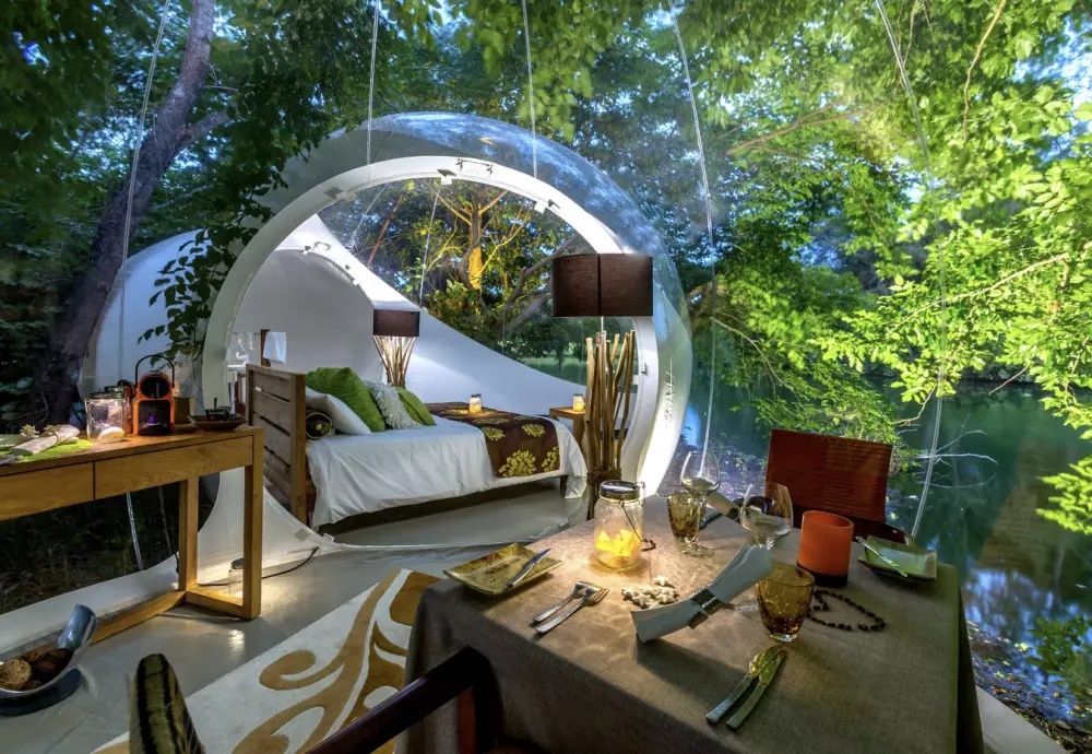 transparent igloo tent